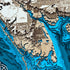 ayered wood nautical chart of Port Charlotte, Punta Gorda, and Charlotte Harbor